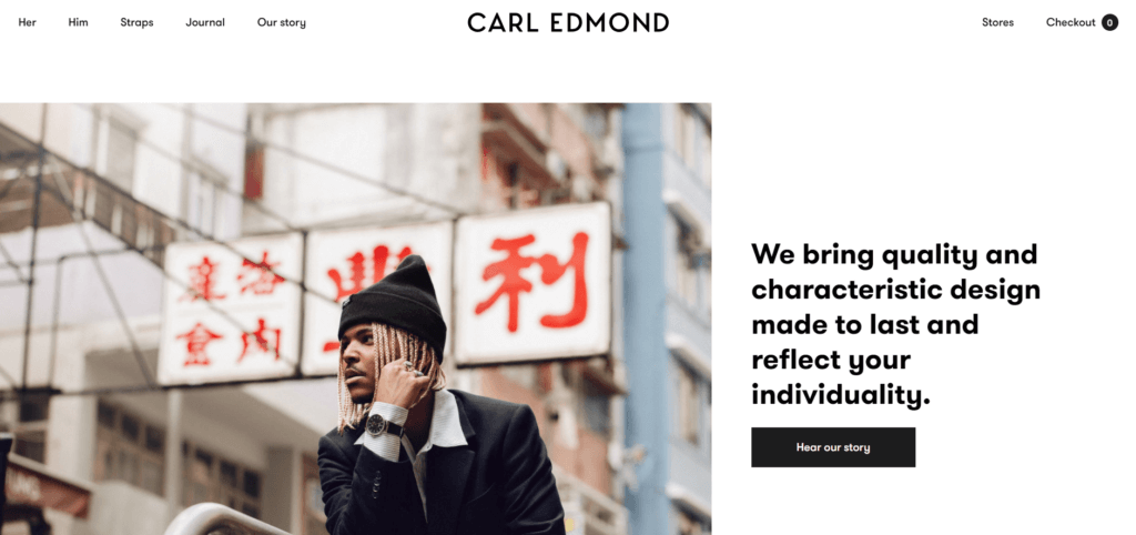 Carl Edmond ecommerce 