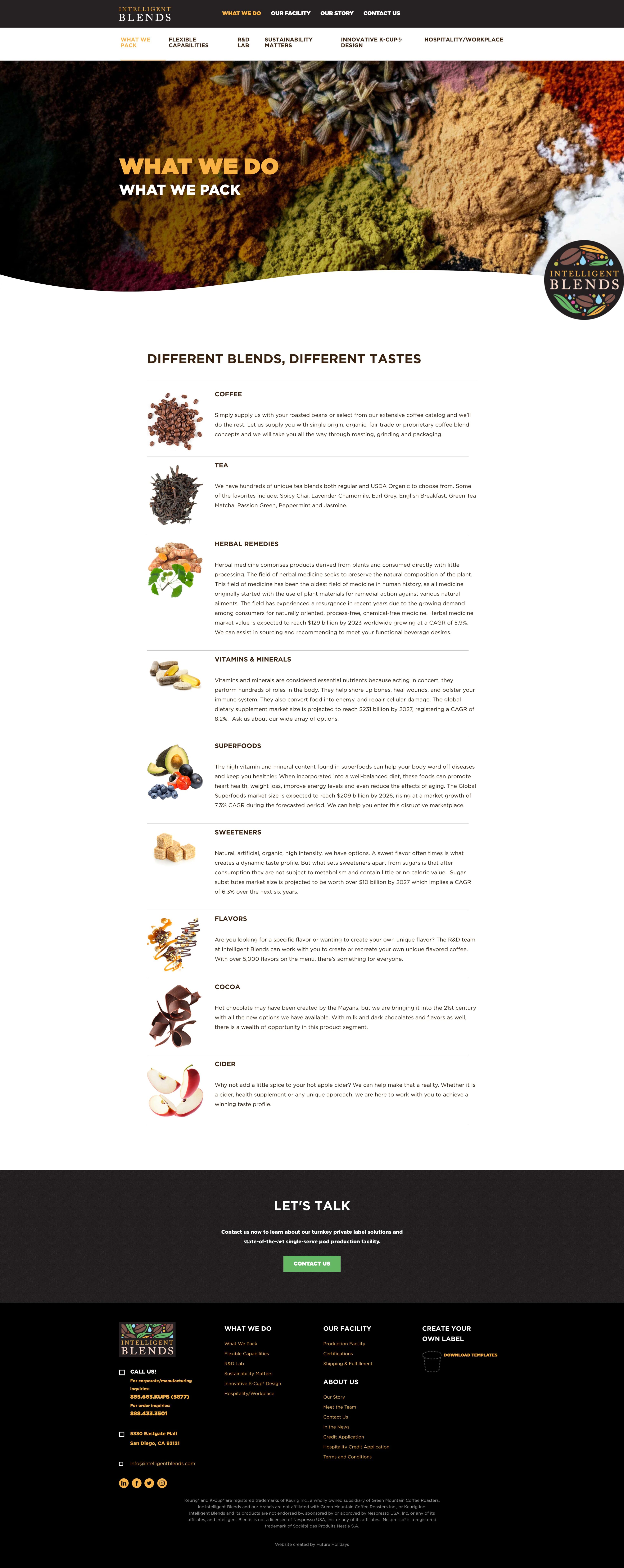 intelligentblends. description of the grain mixing process