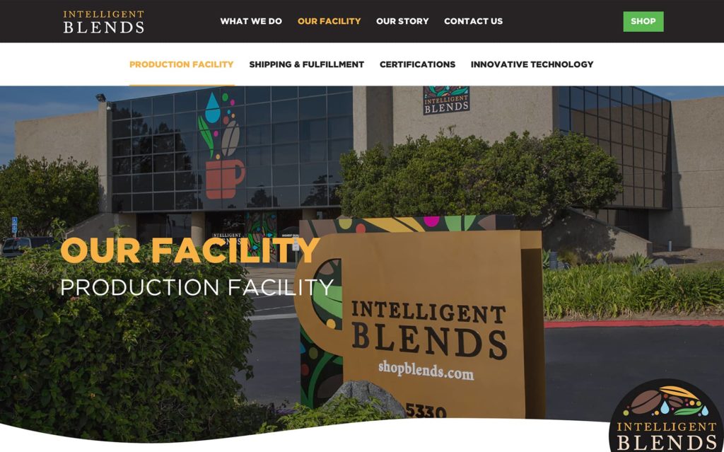 company building called intelligent blends