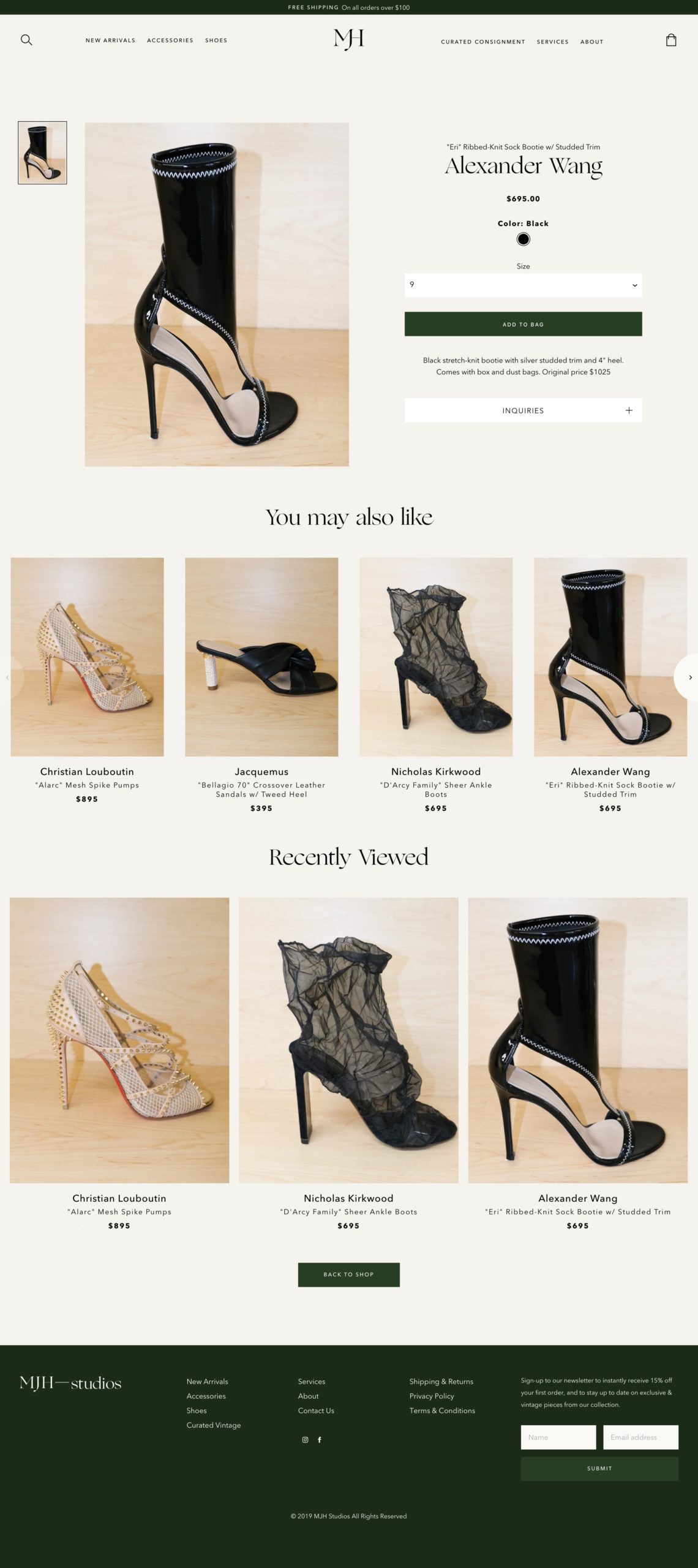 MJH Studios new arrivals