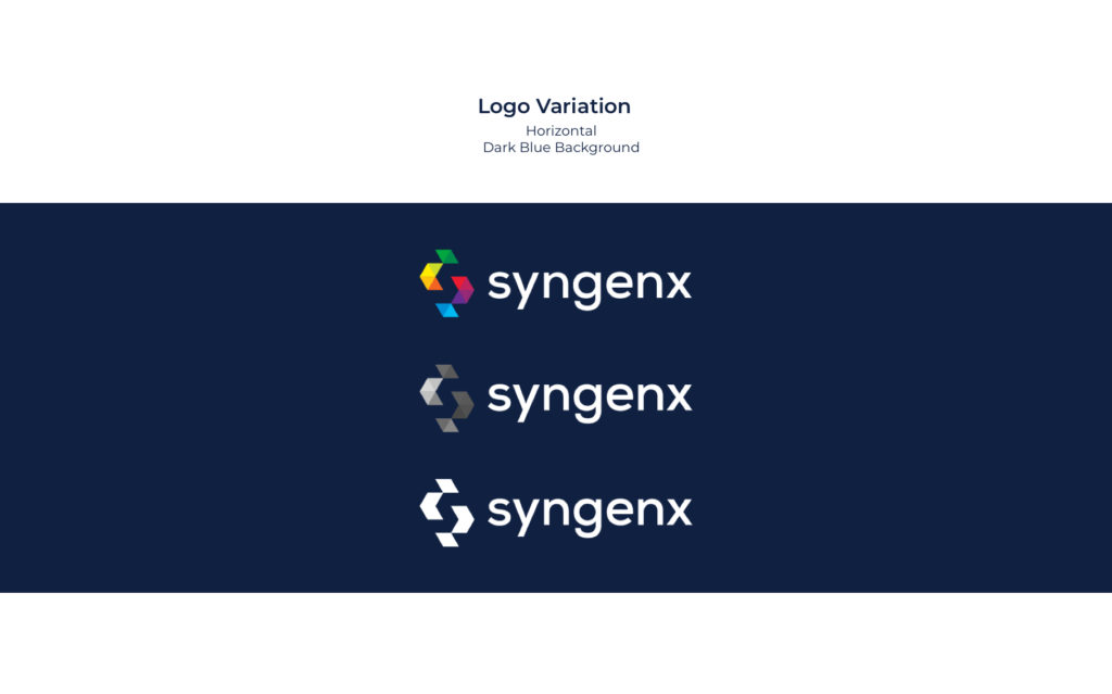 syngenx logo on a dark background