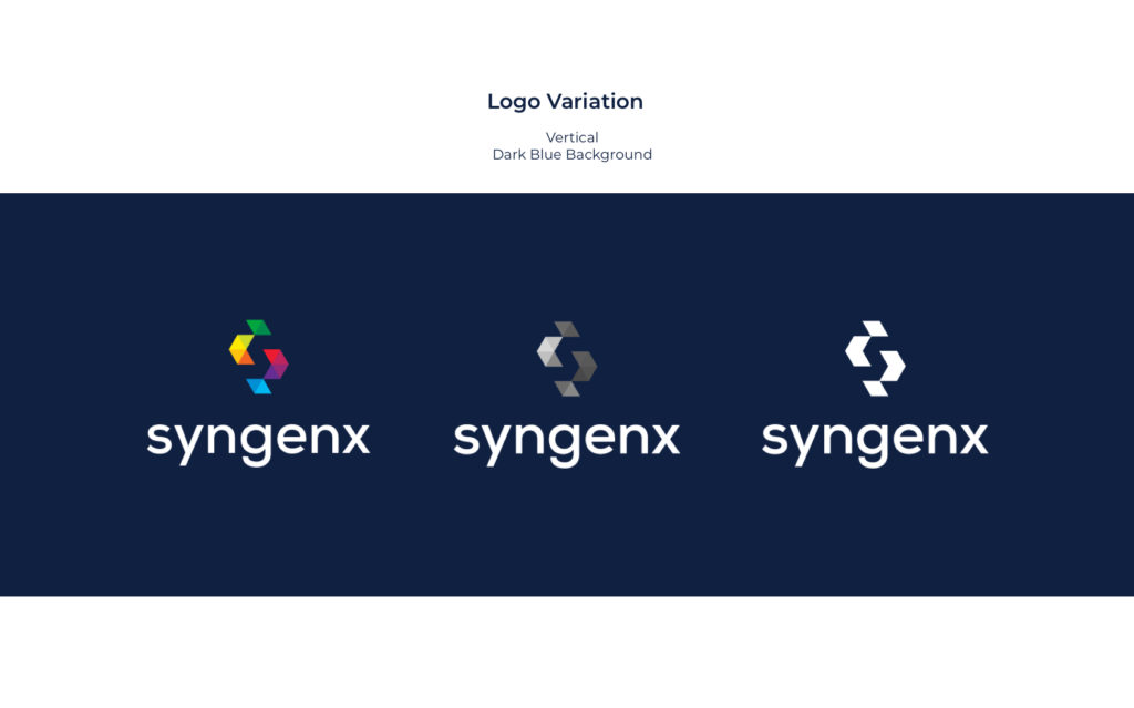 syngenx logo on a dark background