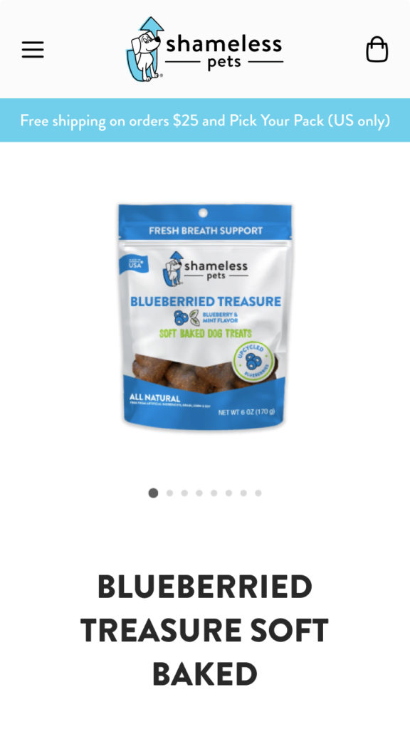 Baked Blueberry Pet Treat Pack