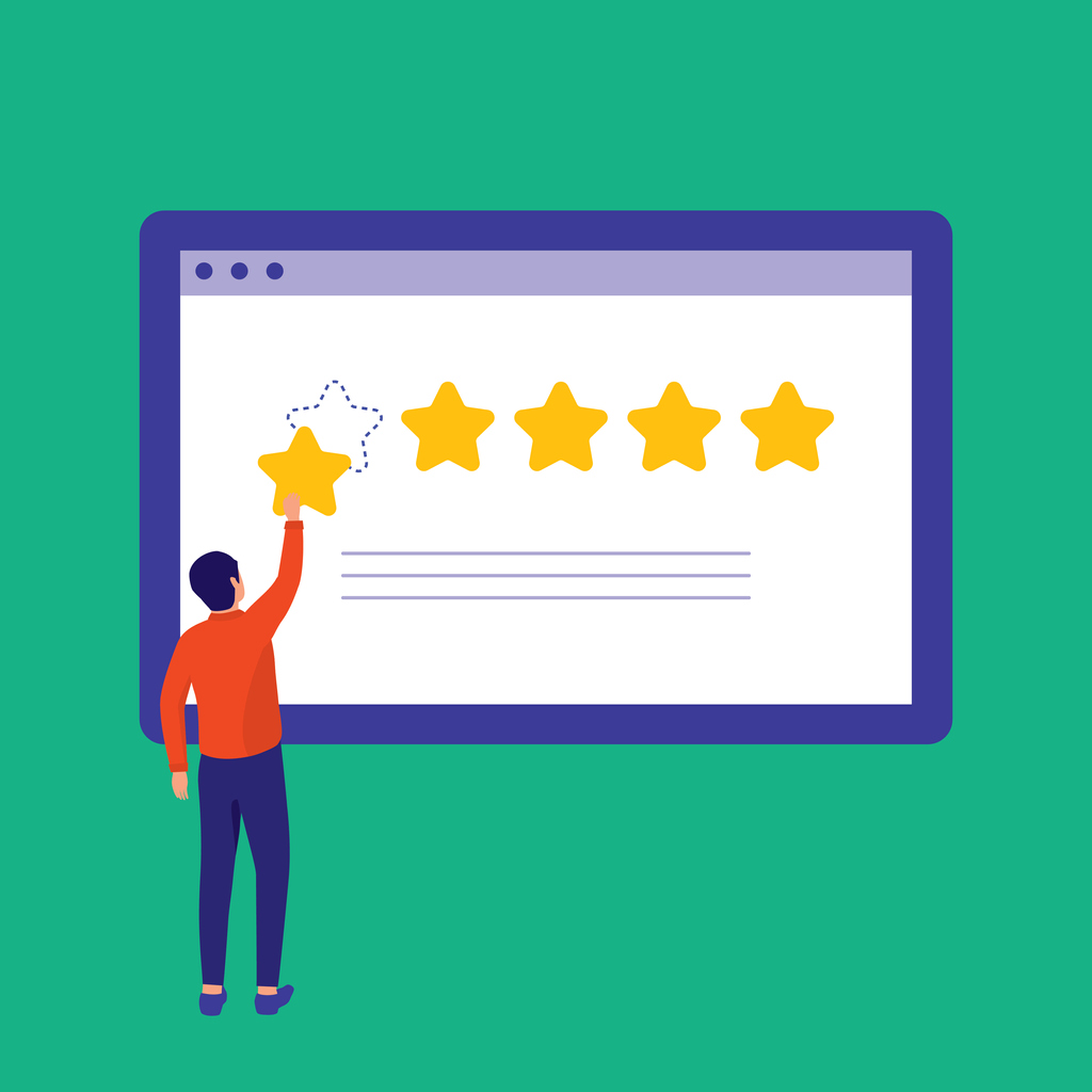 customer creating product reviews for shopify