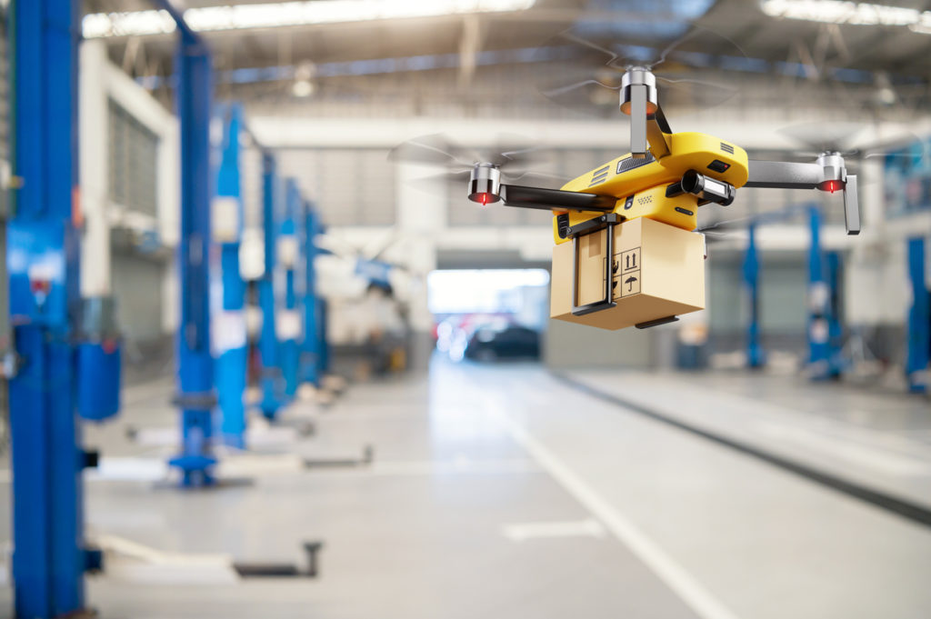 Last-mile and internal warehouse drone delivery in eCommerce