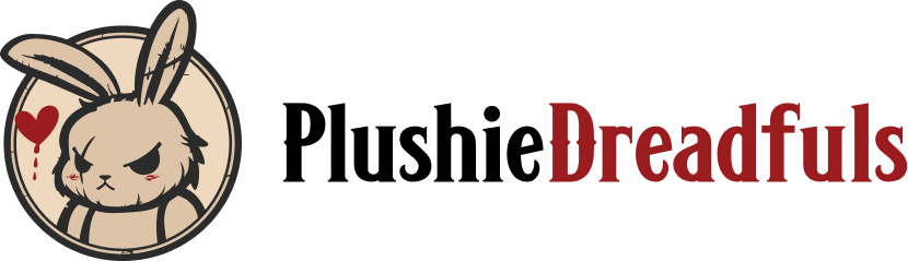 Dreadfuls NFT bunny avatar with heart and blood drop. Dreadfuls NFT Collection.