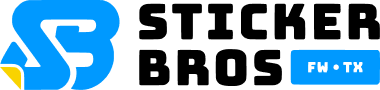 AS logo with FW TX text on a black background